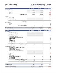 Business Start Up Costs Spreadsheet Startup Business Plan Template Startup Business Plan Start Up Business