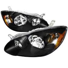 Our extensive 2008 toyota corolla bulb finder lets name the acceptable lamp standard for any chunk of your car in a quick mode. 2003 2008 Toyota Corolla Euro Style Headlights Black
