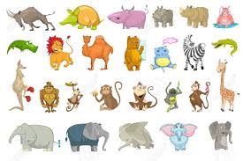 Camels have long been domesticated and, as livestock, they provide food (milk and meat) and textiles (fiber and felt from hair). Vector Set Of Wild Animals Illustrations Collection Of African Royalty Free Cliparts Vectors And Stock Illustration Image 61534574