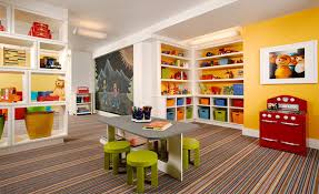 If you're looking for playroom flooring ideas that won't break the bank or require much renovation, try foam flooring.it's easy to clean, and it's a fun way to add color and comfort to the room. 17 Frisky Playroom Designs Your Kids Will Love Home Design Lover