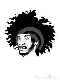 Vector Silhouette Drawing Head Black African American Afro Man Lush Curly Hair Male Portrait Face Hairstyle Dreadlock In 2021 Afro Hair Art Afro Men Silhouette Drawing