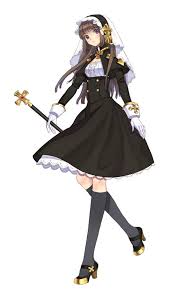 Anime Nun Nun Costume Warrior Girl Girls Characters