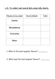 Rational Blank Tally Chart Ks1 Block Graphs And Tally Chart