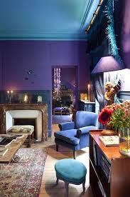 The final color you get is highly dependent on how much of each color you use. House Of Turquoise Purple Living Room Purple Rooms Purple Decor