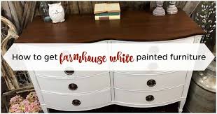 Painting a piece of furniture that is otherwise an eyesore can be an affordable way to recycle and bring new life to an old piece. How To Get Farmhouse White Painted Furniture By Just The Woods