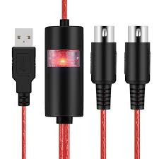 So, how do you connect midi cable from keyboard to the audio interface? Ce Compass Cbl Usb Midi 2m Red Tnp Midi To Usb Cable Interface Converter For Keyboard Synthesizer Device To Computer Laptop Music Studio Red 6 Ft