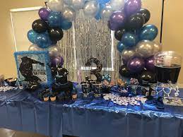 Black Panther Birthday Party Marvel Party Black Panther Party Hawaiian Birthday Party