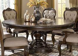Bonaventure Park Cherry Extendable Dining Table From Homelegance Coleman Furniture Round Pedestal Dining Table Luxury Dining Room Extendable Dining Table