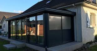 Realisation Veranda Aluminium Gris Anthracite A Aramits 65 Amenagement Veranda Akena Veranda Veranda