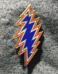 1 Quot 13 Point Bolt Pin Blue White Red Gratefuldead Hat Furthur Phish Primus Phil Ween Jerrygarcia Pins Widespreadpanic Etsy Bolt Grateful Dead