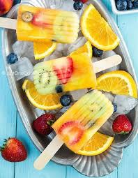 Esquimaux Au Jus D Orange Et Fruits Je Veux Une Glace Sans Sucre Elle A Table Sucette Glacee Saine Recettes De Sucettes Glacees Saines Recettes De Glace A L Eau