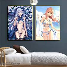 Sexy Anime Girl Pictures Canvas Painting Wall Art Character Home Decor Nude  HD Printed Figure Posters For Living Room Decoration - AliExpress
