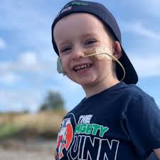 3-year-old known as 'Mighty Quinn' goes trick-or-treating after 100 days of  isolation due to cancer treatment