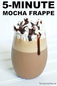 5 Minute Mocha Frappe Frappe Recipe Mocha Frappe Recipe Homemade Mocha Frappe