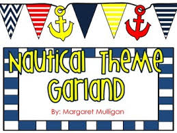 Learn about some important flag etiquettes. Nautical Theme Hanging Anchor And Flag Garland Decor By Margaret Elizabeth