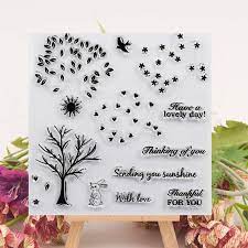 Shop at joann for a wide range of clear stamps and rubber stamps. Find More Stamps Information About Tree Bird Clear Stamps Rabbit Love Word Stamp Clear Rubber Silicone Transparent Stamp F Diy Scrapbook Clear Stamps Diy Paper