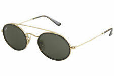 Authentic Ray Ban Sunglasses Rb3847n 912131 Gold Green Lens 52mm For Sale Online Ebay