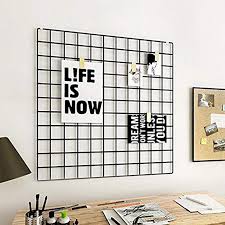 Wand Gitter Als Aufhangende Pinnwand Fur Organisation Von Zettel Quittung Wandregal Wohnzimmer Wand Kunst Aufha Decorative Shelving Panel Wall Art Wall Storage