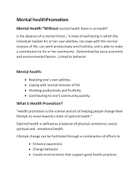 Find resources for students and learn helpful tips from experts. Mental Healthpromotion Mental Health Without