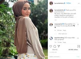 Pelakon hannah delisha semakin dikenali. Sejuk Mata Memandang Macam Bidadari Syurga Peminat Gembira Hannah Delisha Berhijab Sepenuhnya Hot Fm