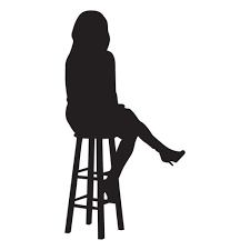 Woman Sitting On Bar Stool Silhouette Transparent Png Svg Vector Silhouette Silhouette Png Silhouette Svg