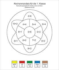 Diese kannst du dir ausdrucken und somit als vorbereitung für klassenarbeiten bzw. Rechenmandala Als Kostenlose Mathe Ubungsaufgaben
