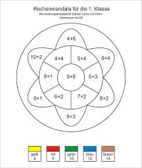 Die genaue ausführung und die schwierigkeitsstufe der aufgaben können auf den nächsten seiten ausgewählt werden. Rechenmandala Als Kostenlose Mathe Ubungsaufgaben
