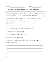 Verbs Worksheets Irregular Verbs Worksheets Verb Worksheets Irregular Verbs Verb
