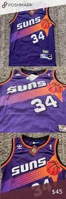 Charles Barkley Phoenix Suns Retro Purple Jersey 1 Brand New With Tags 2 All Items Fit True To Official Size 3 Charles Barkley Shaquille O Neal Phoenix Suns