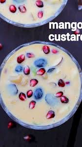 Mango Custard Recipe Mango Fruit Custard Mango Custard Dessert Video Recipe Video Desserts Custard Recipes Mango Custard Recipe