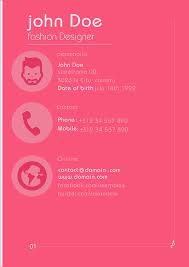 Fashion Designer Resume Template Resume Design Fashion Designer Resume Curriculum Vitae Template