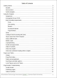 Table Of Contents Template Table Of Contents Template Word Template Table Of Contents