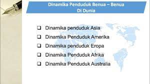 Setelah mengikuti kegiatan pembelajaran peserta didik diharapkan dapat: Materi Ips Kelas 9 Dinamika Penduduk Benua Benua Di Dunia Youtube