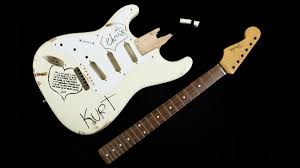 Kurt cobain, american rock musician who rose to fame as the lead singer, guitarist, and songwriter for the seminal grunge band nirvana, known for such hits as 'smells like teen spirit.' Two Played And Smashed Kurt Cobain Fender Stratocasters Are Up For Auction Guitar World