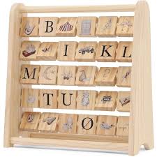 Konges Slojd Abc Wooden Block Frame Scandiborn Usa Wooden Blocks Frame Decor Wooden