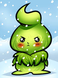 Kawaii Grinch Draw Christmas Cute Little Drawings Christmas Characters Cute Drawings