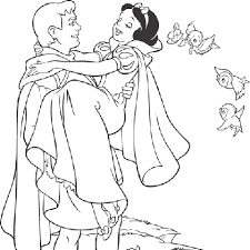 Coloriage Blanche Neige Et Le Prince Sneeuwwitje Disney Kleurplaten Kleurboek