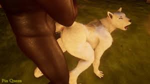 White she-wolf moans again from hunters big black cock Wild Life