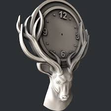 3d Stl Models For Cnc Or 3d Printer Clock Deer 3d Print Model 3d Printing Service 3d Printer Machine 3d Printer