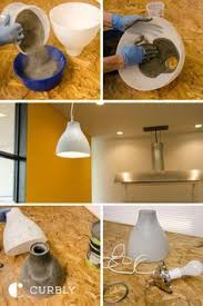 Ikea Hack How To Make A Modern Concrete Pendant Lamp Hacks Ikea Lampada De Concreto Decoracao