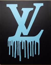Lv Drip Black Grey Light Blue Light Grey Light Blue Black And Grey