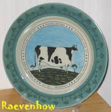 Warren Kimble American Folk Art Cow Plate American Folk Art Folk Art Art