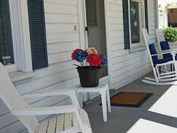 Small front porch in striped blue. 31 Front Porch Ideas For Small Houses Pictures Inc Homenish