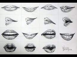 Lips Expression Drawing Youtube Drawing Expressions Lips Drawing Drawings