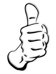 Thumb Up Full Page Bw Clip Art Download Png Jempol Png Thumbs Up Website Trends