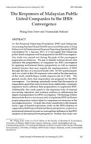 Detailed client reviews of the leading malaysia bpo companies. The Responses Of Malaysian Public Listed Companies To The Ifrs Convergence Asian Journal Of Business And Accounting