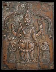 The virabhadrasana 1 is known. Copper Virabhadra Panel India Michael Backman Ltd
