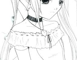 Draw a long, downward curving line for each eyebrow. Long Hair Anime Cute Girl Drawing