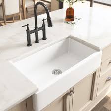 A farmhouse sink is also useful because of the deep basin, faster cleaning, durability, and overall next, the sink is durable, which is something we expect from a ceramic farmhouse sink. Kitchen Sink 30 Inch White Ceramic Farm Sink Apron Front Fireclay Single Bowl Farmhouse Sink Walmart Com Walmart Com