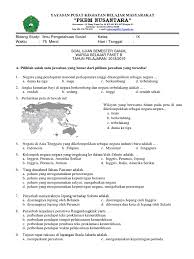 10 ilmu pengetahuan sosial (ips) paket b tingkatan iii modul tema 1. Soal Ips Semester 1 Paket B
